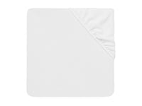 Jollein Drap-Housse Imperméable en Tissu Éponge, 120 cm Longueur x 60 cm Largeur, Blanc