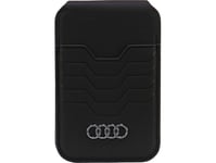 Audi Audi Leather Wallet Card Slot Stand Czarny/Black Magsafe Au-Msch-Gt/D3-Bk