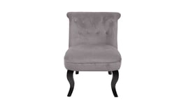 Fauteuil crapaud en tissu MARQUIS coloris gris