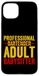 Coque pour iPhone 15 Plus Professional Adult Babysitter Expert en barman