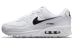 Nike Femme WMNS Air Max 90 Sneaker, White/Black-White, 39 EU