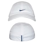 Nike Adults Fitted Baseball Hat Curved Peak White Cap 572347 100