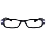 The Reading Glasses Company Illuminated LED Night Time Light Readers Mens Womens Black L1-1 +1.00