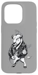 Coque pour iPhone 15 Pro Heavy Metal Bison Hard Rock Buffalo Electric Guitar