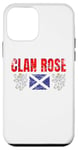 Coque pour iPhone 12 mini Clan Rose Tartan Nom de famille écossais Scotland Pride