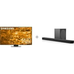 Samsung 85" Q80D – 4K QLED TV + HW-Q800D 5.1.2 Dolby Atmos Soundbar -tuotepaketti