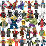 32 st Marvel Avengers Super Hero Comic Mini Figurer Dc Minifig färgglada one size