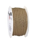 C.E. Pattberg MOSEL Ficelle taupe, 25 m de Cordelette Tissée, Largeur 4 mm, Accessoire pour Décoration, Bricolage, Travaux Manuels et Emballage Cadeau