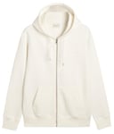 GANT Sweat à Capuche entièrement zippé embossé Maillot de survêtement, Coquille d'œuf, L Homme