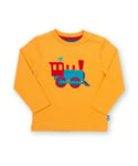 Kite Clothing Boys Full Steam Ahead T-Shirt - Yellow Organic Cotton - Size 0-3M