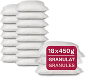 18 recharges de 450 g de déshumidificateur universel, granulés en sachets non tissés, convenant aux déshumidificateurs d'air ambiant courants