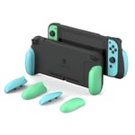 Skull & Co. GripCase: A Dockable Protective Case with Replaceable Grips [to fit All Hands Sizes] for Nintendo Switch [No Carrying Case] - Animal Crossing
