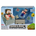 Minecraft 3.25" Minecart Mayhem Action Figure Playset - Mattel