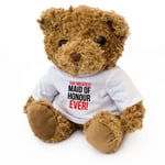 NEW - THE GREATEST MAID OF HONOUR EVER - Teddy Bear - Cute Cuddly - Gift Present