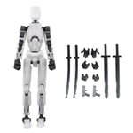 T13 Action Figure Titan 13 Action Figure Robot Action Figure3D Printed Action Black Transparent