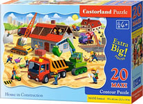 Castorland Puzzle Hus I Konstruktion 20 Maxi Element