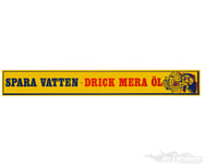 Dekal Retro, Spara Vatten - Drick Mera Öl