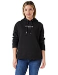 Tommy Hilfiger Women's Exclusive Hilfiger Hoodie Ls Hooded Sweatshirt, Black, M [Amazon Exclusive]