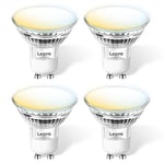 Lepro Ampoule Connectée GU10, Compatible avec Alexa et Google Assistant, Ampoule GU10 WiFi Intelligente, Blanche 2700K - 5700K Dimmable, Télécommande, Contrôle Vocal, Lot de 4