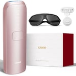 Ulike Laser Hair Removal Device for Women and Men, Air 3 IPL Hair Removal with Sapphire Ice-Cooling System for Nearly Painless & Long-Lasting Result, Flat-Head Window for Body & Face at-Home Use, Pink