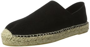 Vero Moda Vmkatrine Suede Women’s Espadrilles, Black, 7 UK (40 EU)