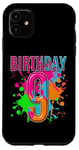 Coque pour iPhone 11 Neuf 9 ans 9e anniversaire Joyeux anniversaire garçon 9 ans