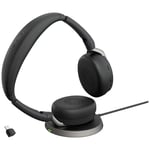 Jabra Evolve2 65 Flex Link380c MS + Ladepad ordinateur Micro-casque