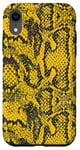 iPhone XR Yellow Pattern Snake Case