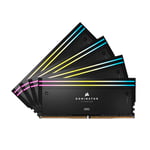 CORSAIR Dominator Titanium RGB DDR5 RAM 64GB (4x16GB) DDR5 6400MHz CL32 Intel XMP Mémoire Informatique Compatible iCUE - Noir (CMP64GX5M4B6400C32)