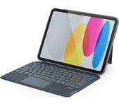 EPICO 10.2" iPad Keyboard Folio Case - Grey, Silver/Grey