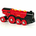 BRIO Mighty Red Locomotive Battery Powered Toy Train for Kids Age 3 Years Up - R