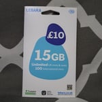 Lebara Mobile PAYG Pay As You Go Sim Card 4G 5G (Runs on Vodafone Network in UK)