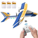 DEERC Avion RC, Avion télécommandé 2,4 GHz avec 3 Batteries et stabilisateur gyroscopique à 6 Axes, Jouet Planeur RC RTF 2 canaux pour débutants, Enfants et Adultes…