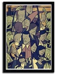 K.Olin Tribu - Affiche The Walking Dead par Ale Giorgini, Papier, Blanc, 40 x 50 x 1 cm