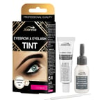 Joanna Henna Tint Black Cream Eyebrow Eyelash Dye Tinting Lash Full Kit 15ml 