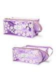 The Flat Lay Co. Lilac Daisy Open Flat Jelly Box Bag