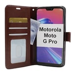 Crazy Horse Wallet Motorola Moto G Pro (Brun)