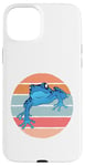 Coque pour iPhone 15 Plus Grenouille bleue amphibie faune nature joyeux amoureux des