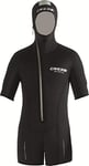 Cressi Shell Jacket Multi Thickness Man Surveste de Plongee avec Cagoule Incorporée Homme, Noir, XL/5