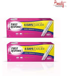 (2 pack) 4 x First Response Ultra Early Result Pregnancy Test Kits quick result