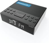 Radio Réveil Bluetooth Dab, Dab+ | Double Alarme, Fonction De Répétition, Grand Écran À Intensité Variable | Haut-Parleurs Haute Fidélité, Chargement Usb | Fm, Pr Casque Knapwell