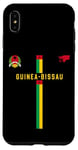 Coque pour iPhone XS Max Drapeau Guinée-Bissau, carte silhouette, emblème national