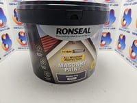 Ronseal All Weather UV Smooth Masonry Paint Exterior Paints Shadow Grey 10L M