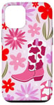 Coque pour iPhone 15 Pink Cowgirls Boot Phone Case,Cow Girls Phone Cases,Cowgirl