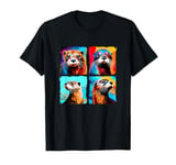 Otter Pop Art Colorful Drawing Painting T-Shirt