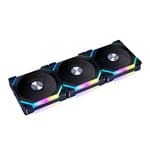 Lian-Li UNI SL120 V2 aRGB Black 120mm Case Fans - Triple Pack with Controller