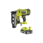 Ryobi - Pack Cloueur de finition à air comprimé 18 v One+ R16GN18-0 - 1 Batterie 2.5Ah - 1 Chargeur rapide RC18120-125