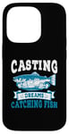 Coque pour iPhone 14 Pro Casting Dreams Attraper des poissons