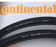 2 x Continental Ultra Sport 3 - 700 x 28c Bike Tyre Plus SV Tubes  WIRED