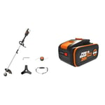 WORX Nitro - Débroussailleuse sans Fil -40V- 4Ah - Ø38cm - WG186E.92 & Batterie Powershare Pro au Lithium-ION 20V - 4Ah - WA3644